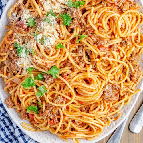 Instant Pot Spaghetti and Meatballs - Sweet Pea's Kitchen