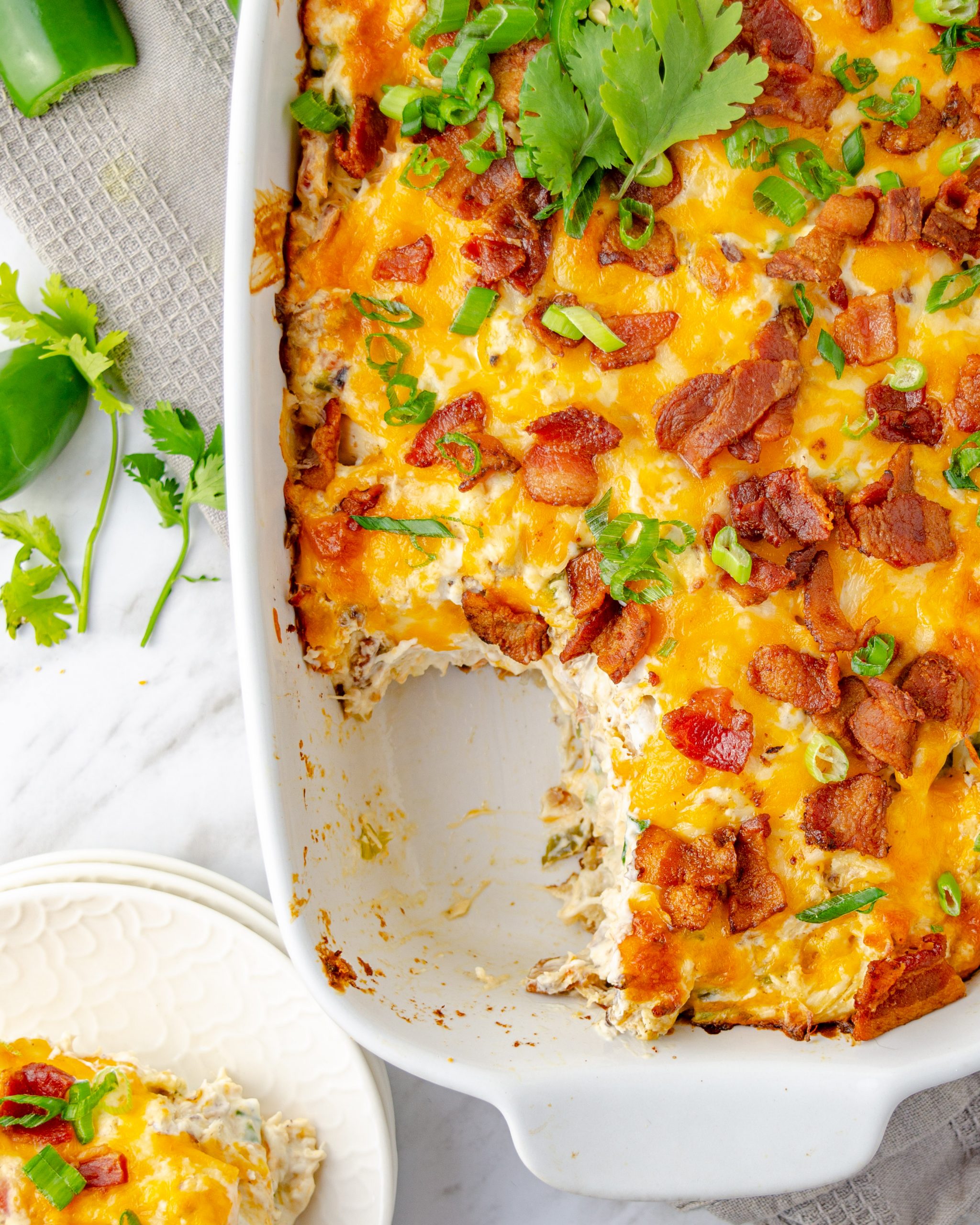 jalapeno popper chicken casserole, jalapeno popper casserole, chicken jalapeno popper casserole