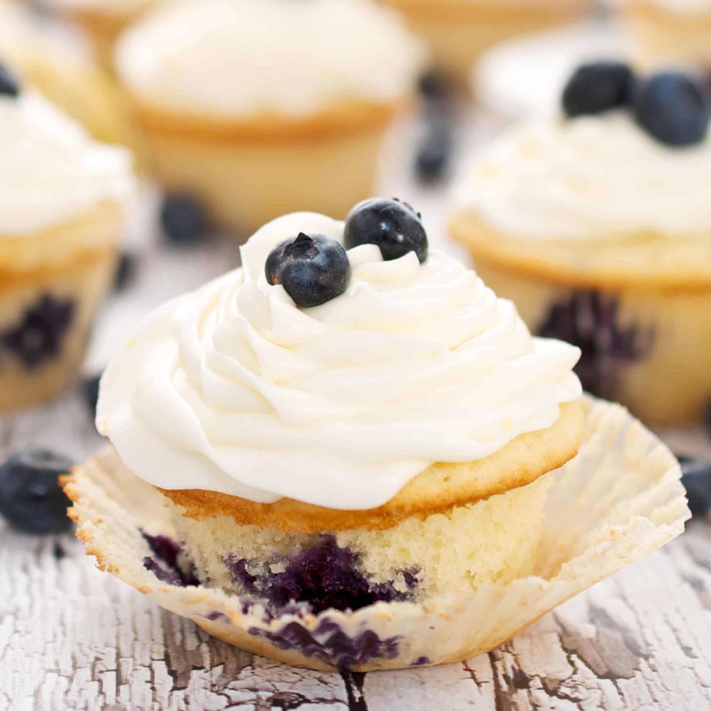 Lemon Blueberry Cupcakes 