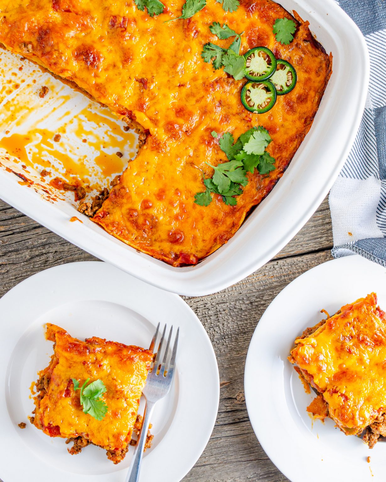 Mexican Taco Lasagna - Sweet Pea's Kitchen