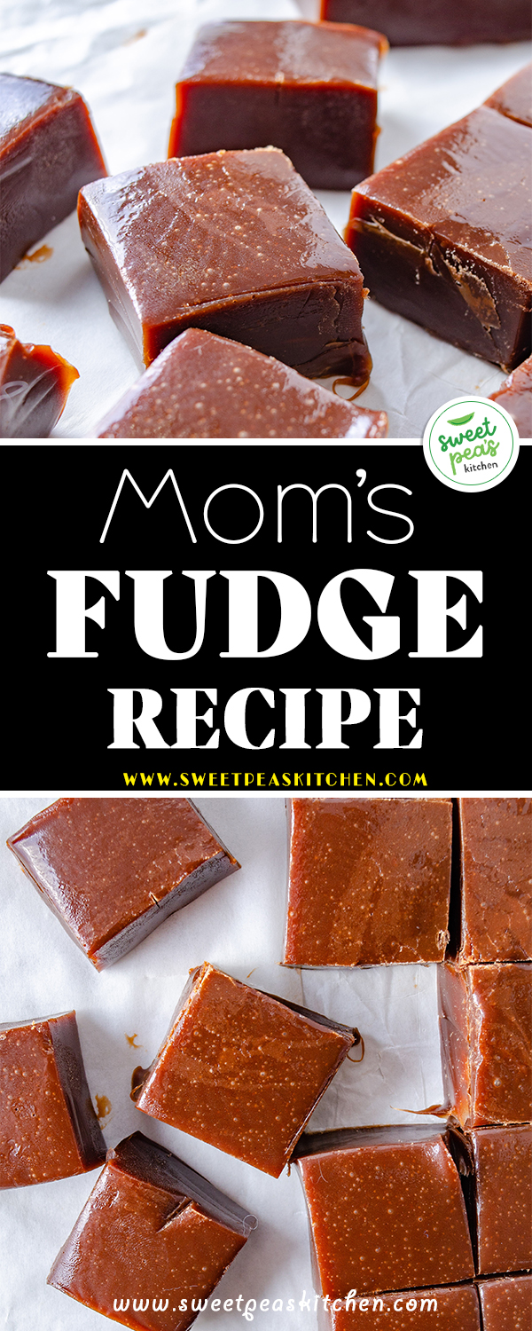 mom's fudge on pinterest