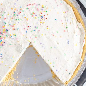 No Bake Funfetti Cheesecake, Funfetti Cheesecake, cheesecake birthday cake