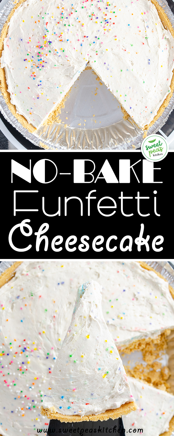 No Bake Funfetti Cheesecake on pinterest