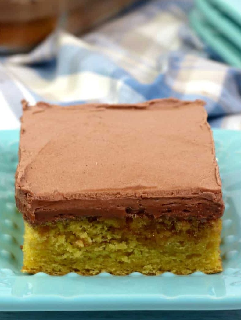 The Best Buttermilk Cake with Homemade Chocolate Frosting 