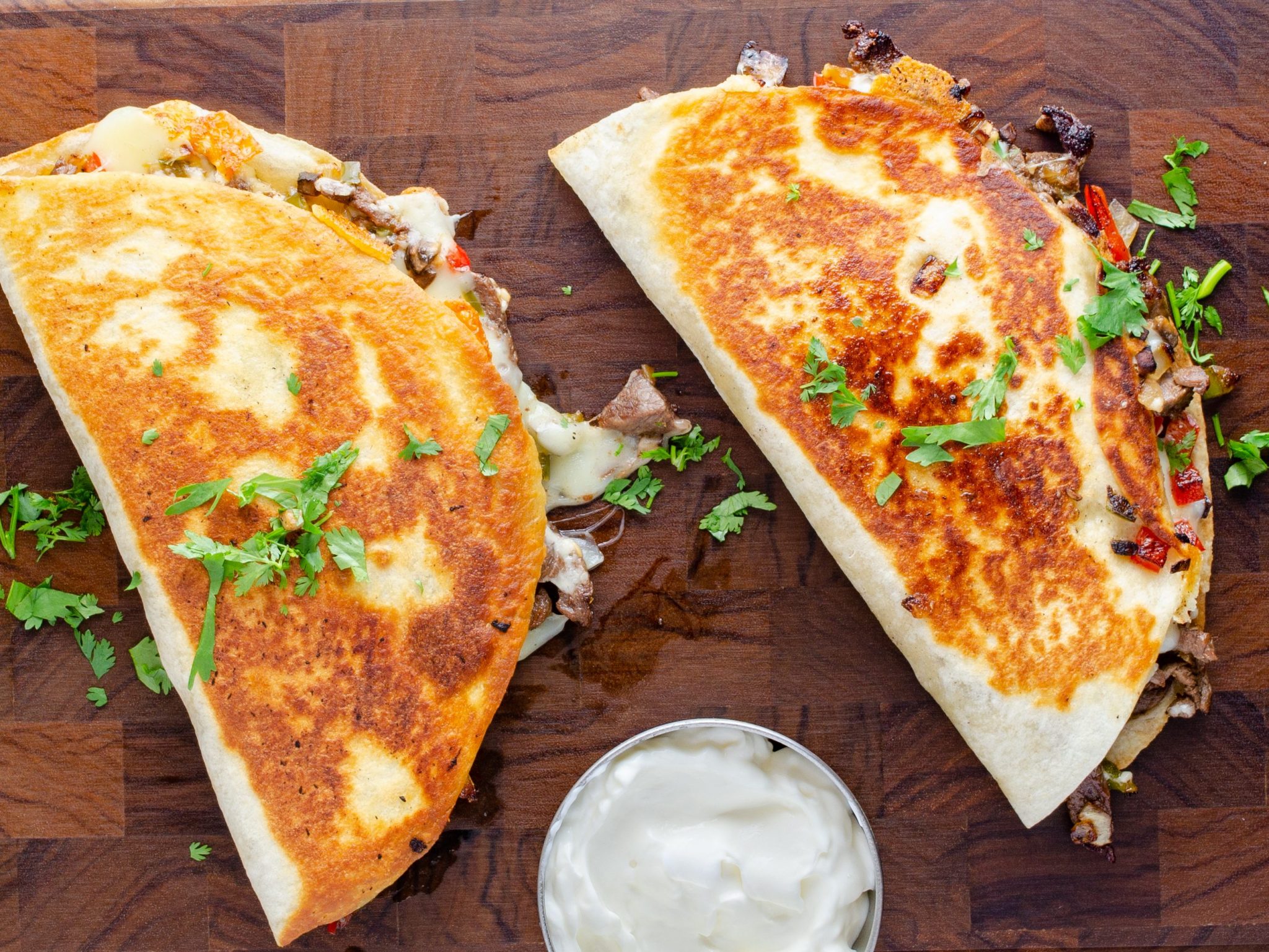 Philly Cheesesteak Quesadilla Sweet Pea's Kitchen