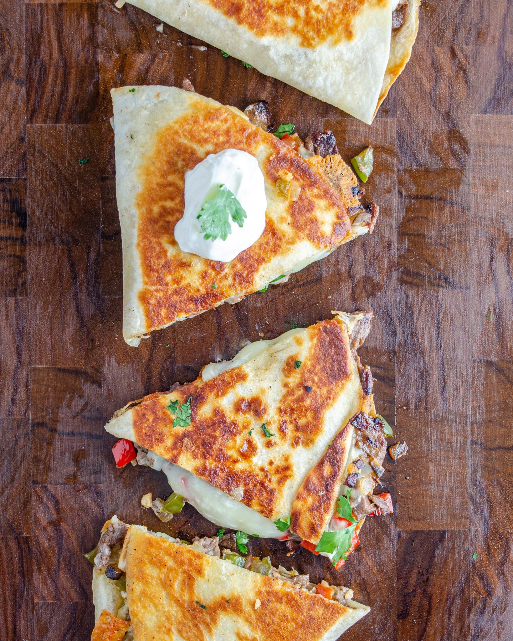 Philly Cheesesteak Quesadilla - Sweet Pea's Kitchen