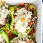 Philly Cheesesteak Stuffed Peppers, cheesesteak stuffed peppers