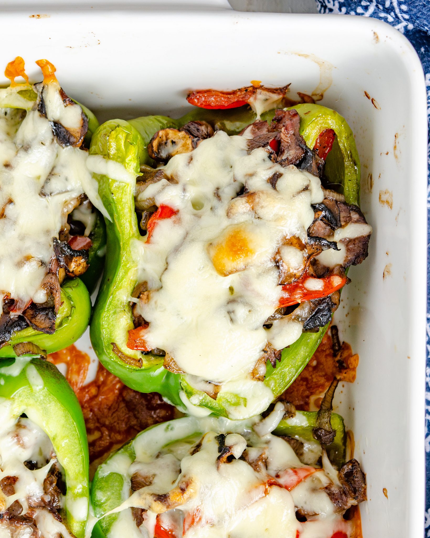 Philly Cheesesteak Stuffed Peppers - Sweet Pea's Kitchen