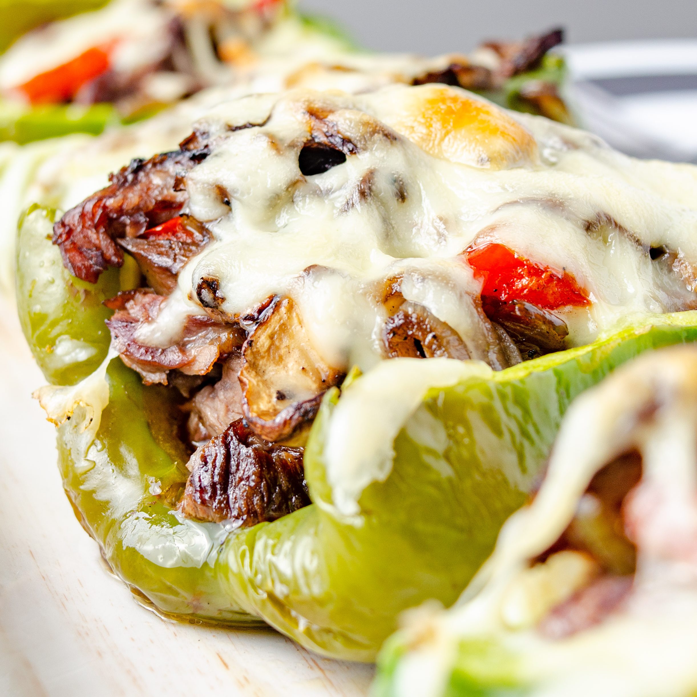 Philly Cheesesteak Stuffed Peppers, cheesesteak stuffed peppers