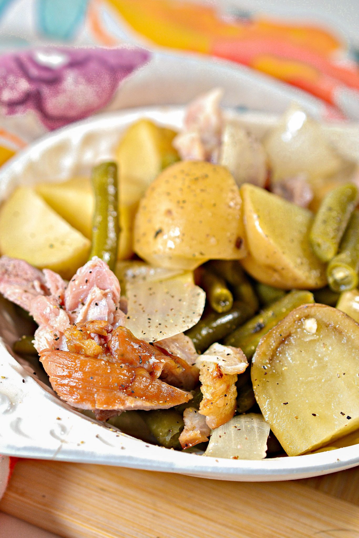 Slow Cooker Ham, Green Beans, and Potatoes Sweet Pea's Kitchen