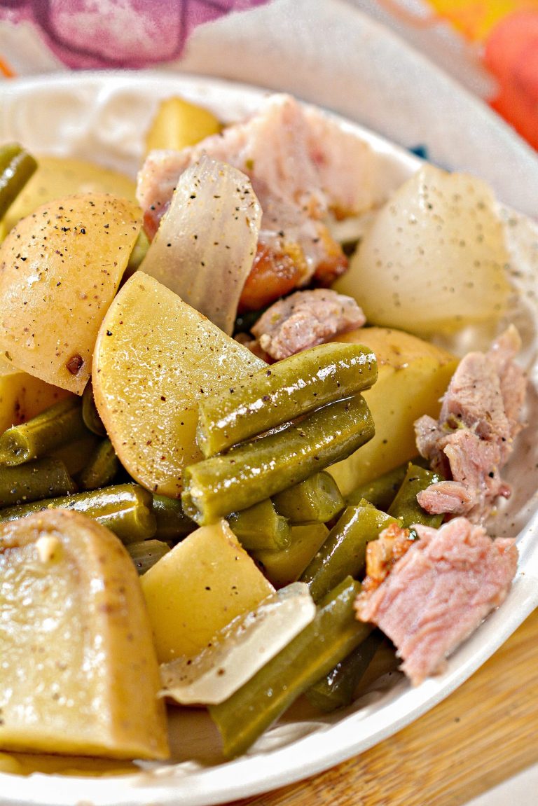 Slow Cooker Ham, Green Beans, and Potatoes Sweet Pea's Kitchen