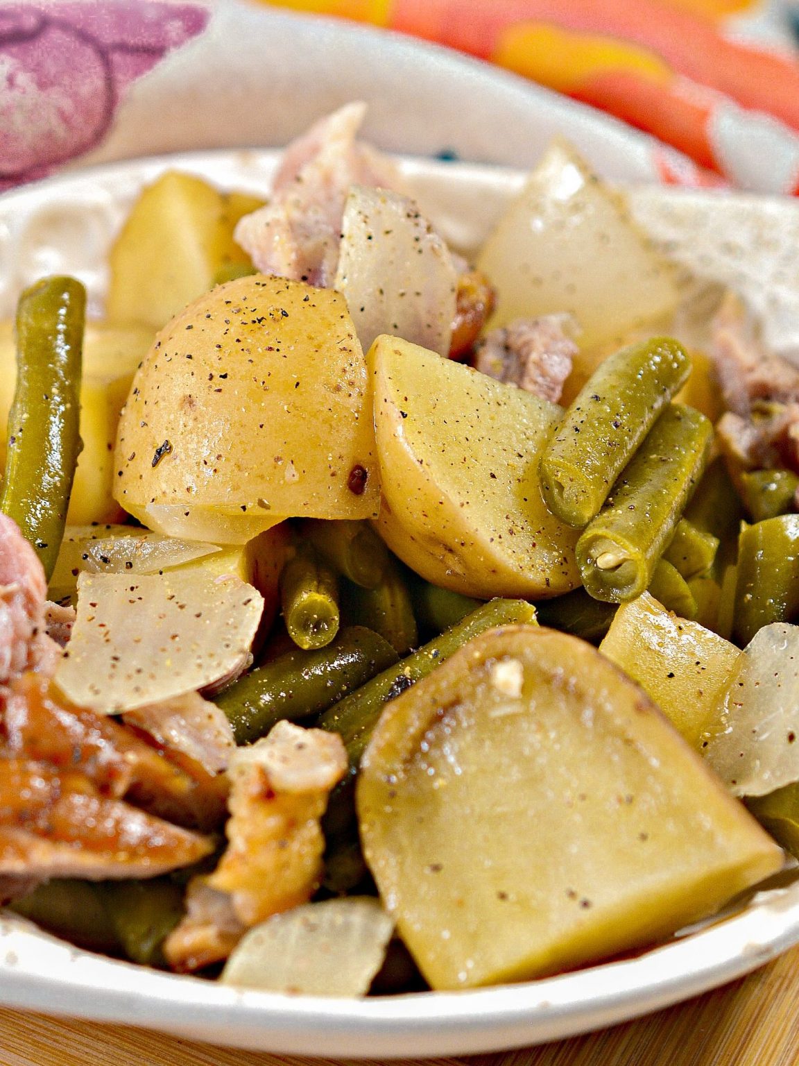 Slow Cooker Ham, Green Beans, and Potatoes Sweet Pea's Kitchen