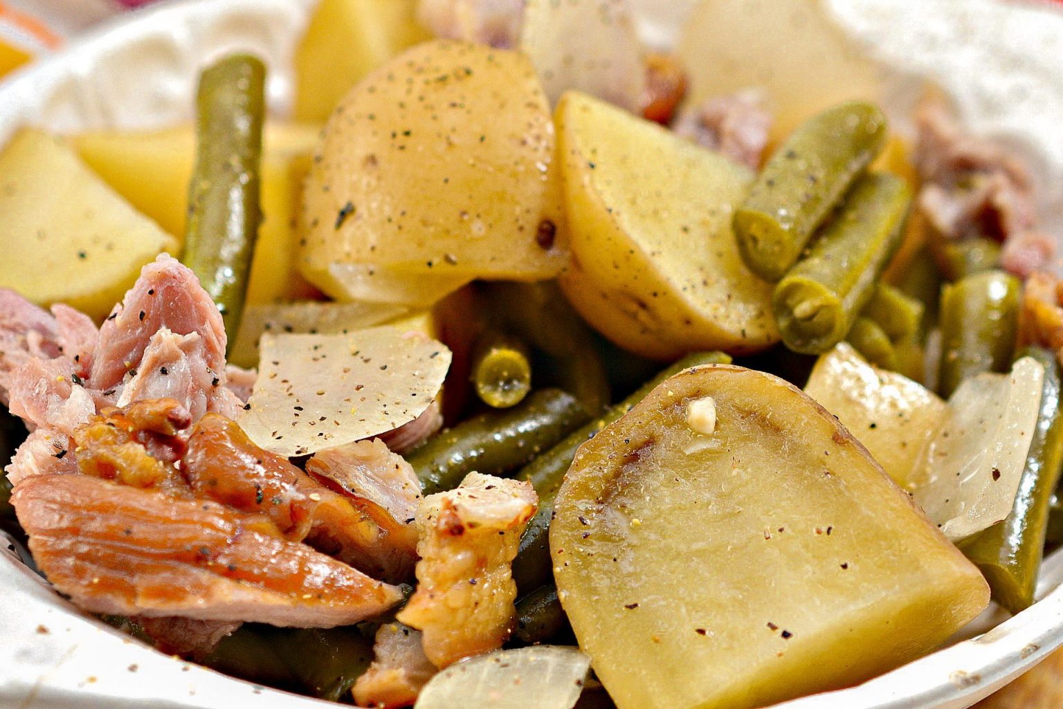 Slow Cooker Ham, Green Beans, and Potatoes Sweet Pea's Kitchen