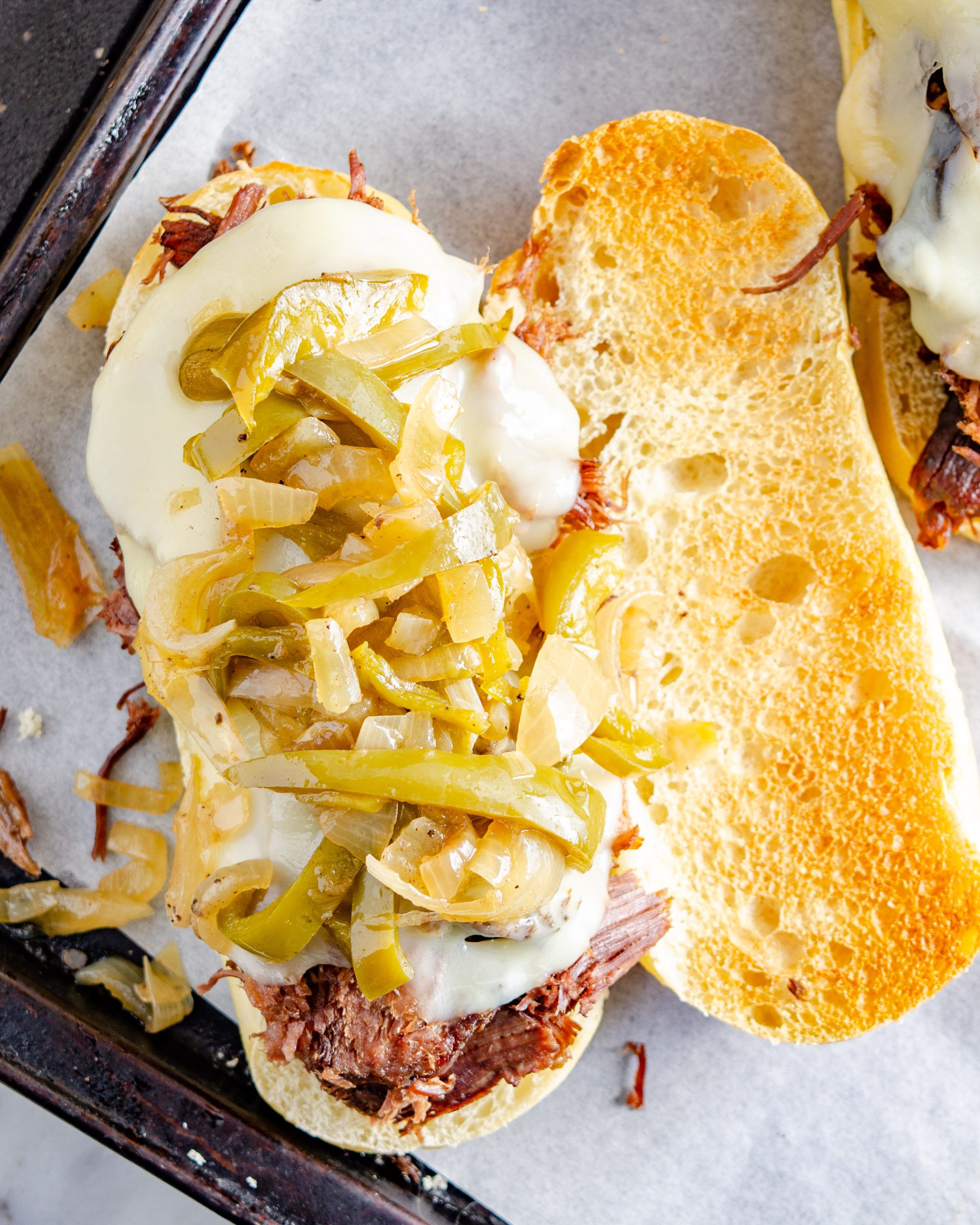 slow cooker philly cheese steak sandwiches, slow cooker philly cheesesteak, philly cheese steak recipe