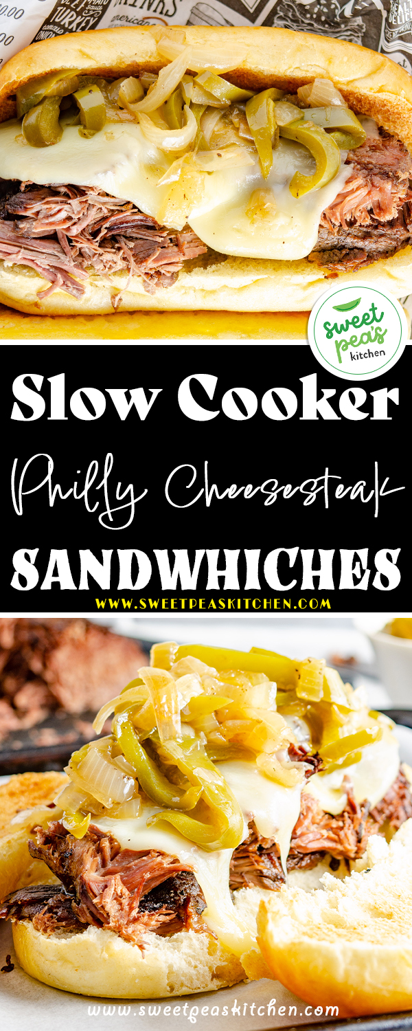 Slow Cooker Philly Cheesesteak Sandwiches on pinterest