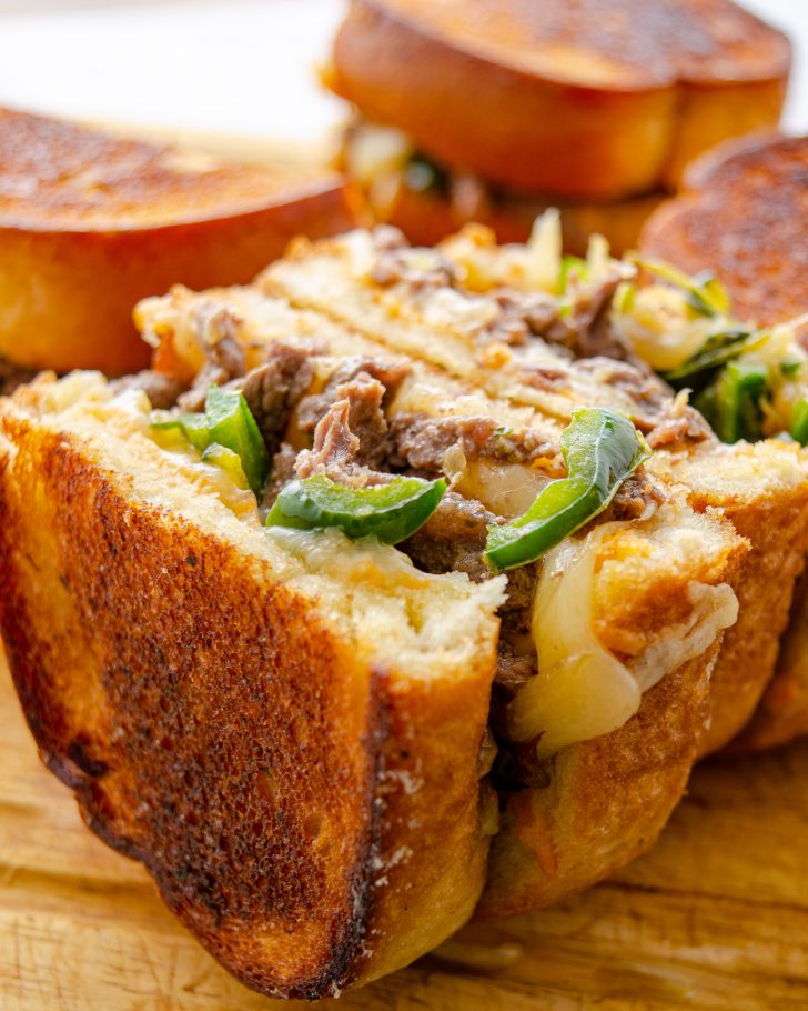 Steak and Cheese Garlic Toast - Sweet Pea's Kitchen