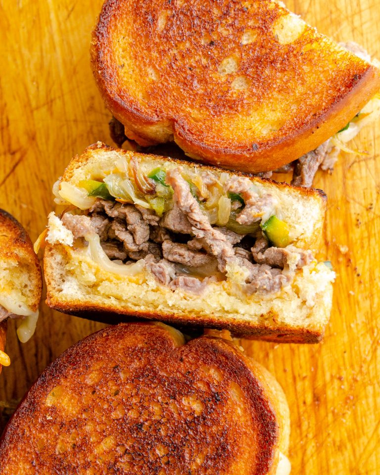 Steak and Cheese Garlic Toast Sweet Pea's Kitchen