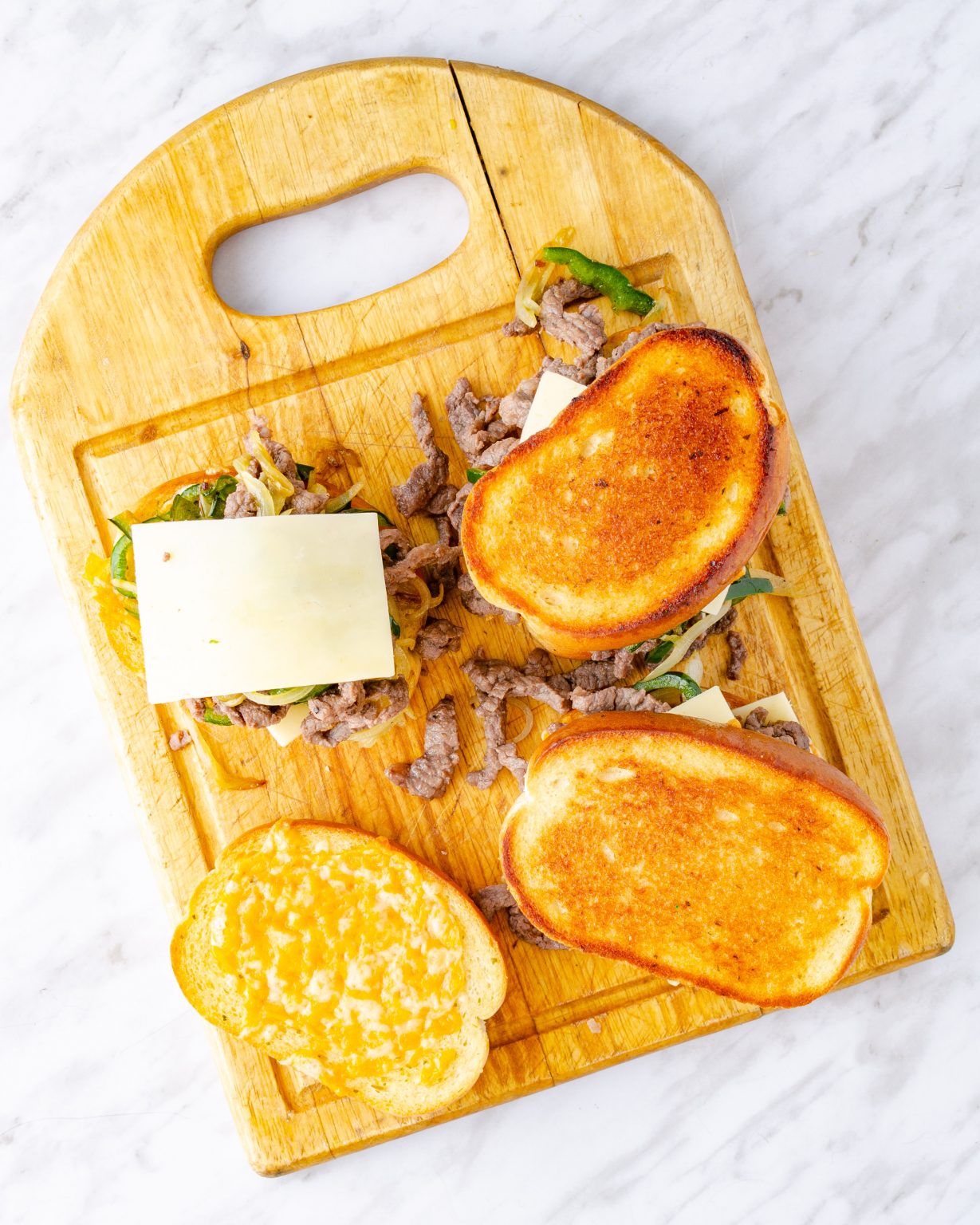 Steak and Cheese Garlic Toast Sweet Pea's Kitchen