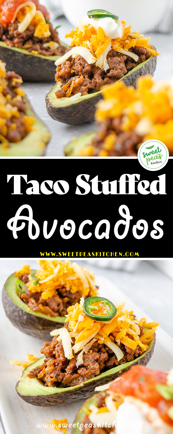 taco stuffed avocados