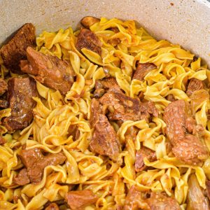 beef and noodles recipe, stove top beef and noodles, homestyle beef and noodles