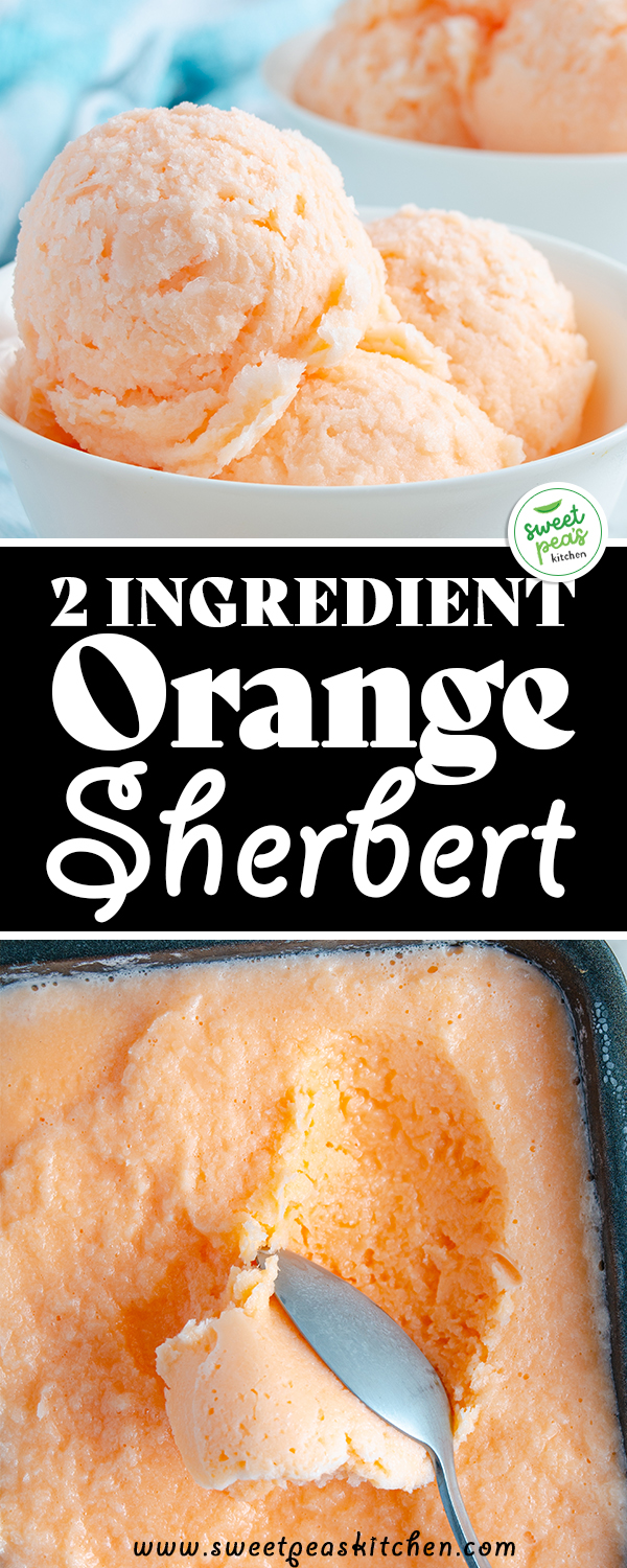 2 Ingredient Orange Sherbert on Pinterest