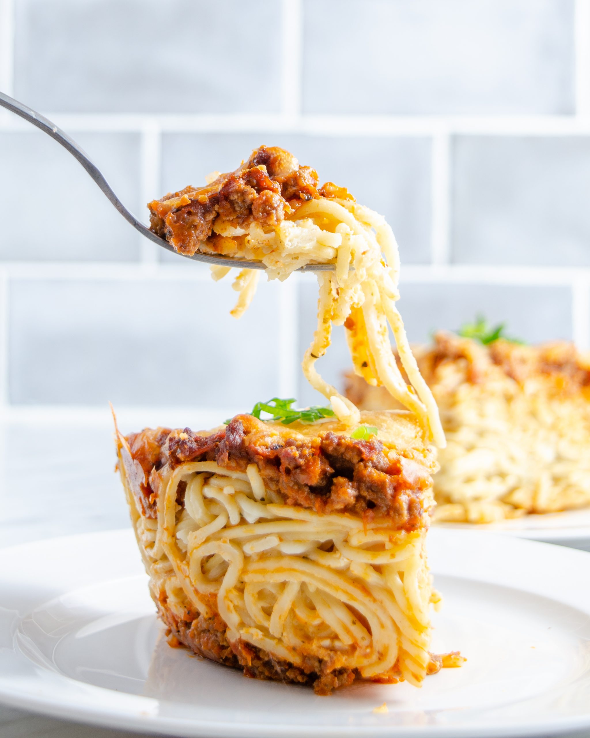 baked spaghetti with cream cheese, spaghetti casserole with cream cheese, spaghetti with cream cheese