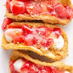 dessert tacos, cheesecake tacos, strawberry cheesecake tacos