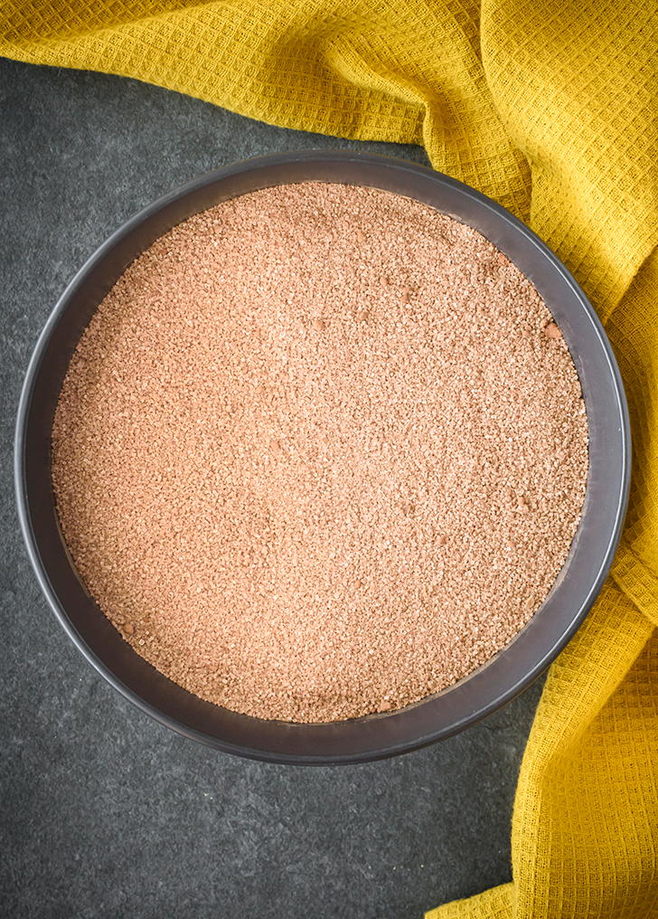 In another bowl, stir together the brown sugar and ¼ cup of cocoa powder.
