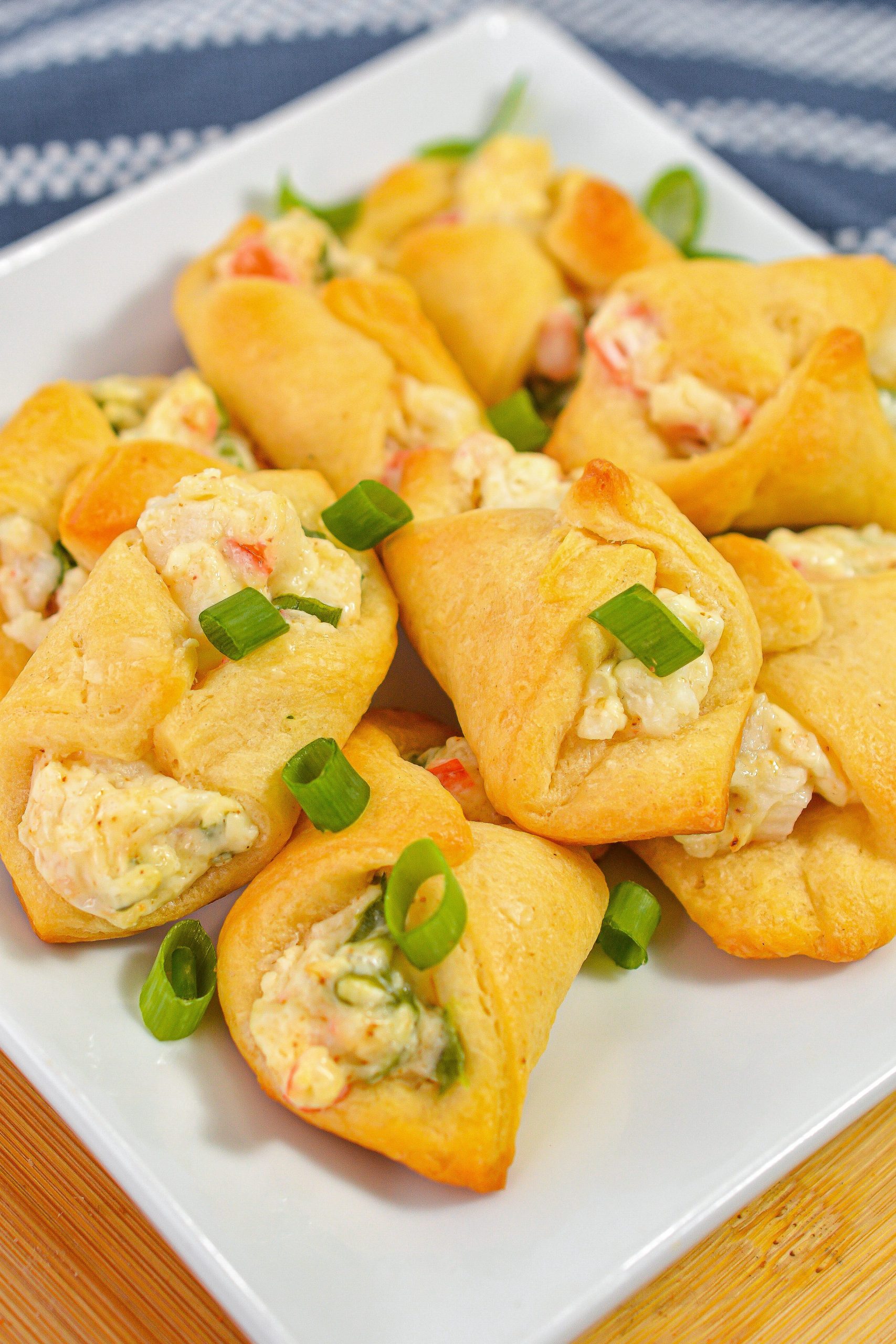 Crab and Cream Cheese Filled Crescent Rolls 