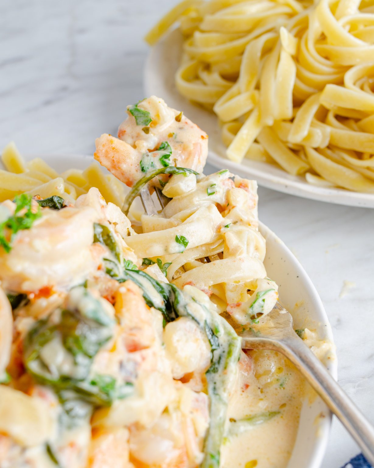 Creamy Tuscan Shrimp - Sweet Pea's Kitchen