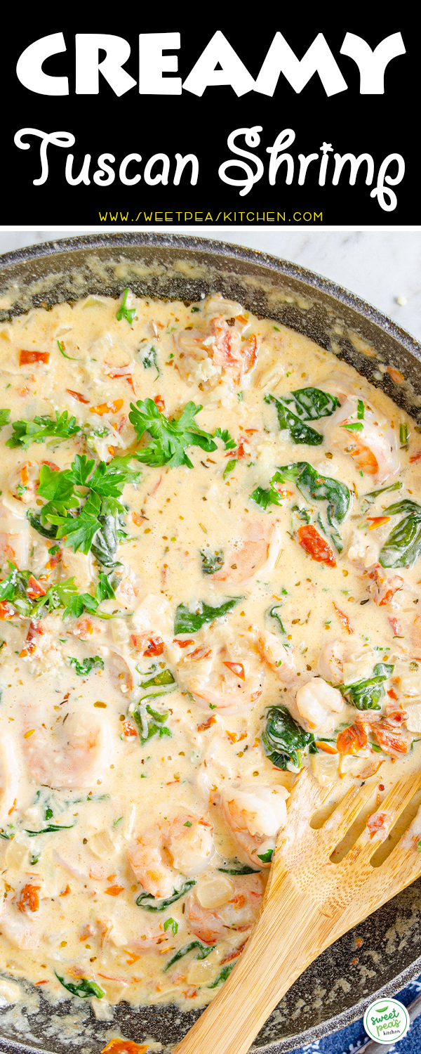 Tuscan Shrimp Pasta recipe on Pinterest