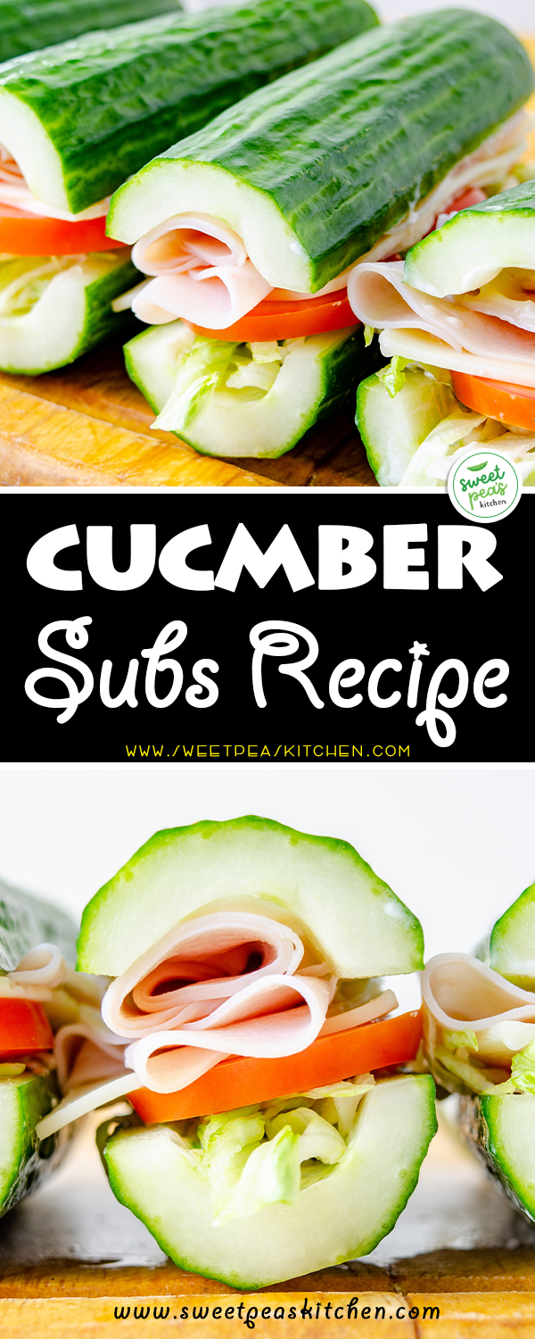 Cucumber Subs on Pinterest