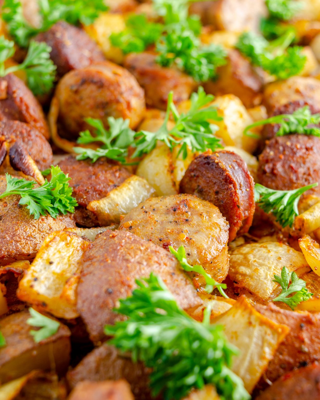 Fried Potatoes Onions and Smoke Polish Sausage Sweet Pea's Kitchen