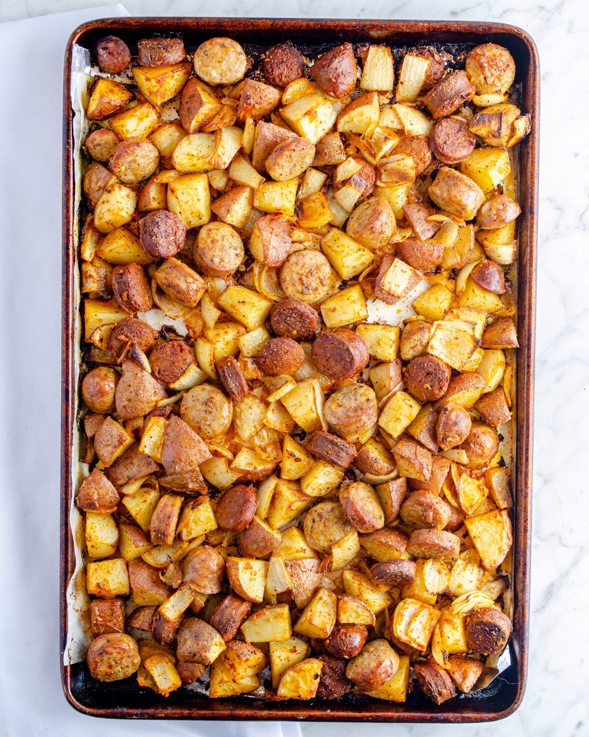 Bake for 45 minutes, or until the potatoes are tender.