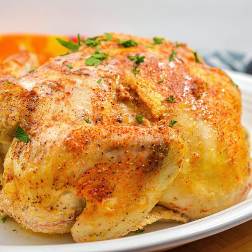 Garlic Roasted Chicken in a Crockpot - Sweet Pea's Kitchen