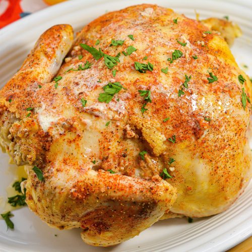 Garlic Roasted Chicken In A Crockpot - Sweet Pea's Kitchen