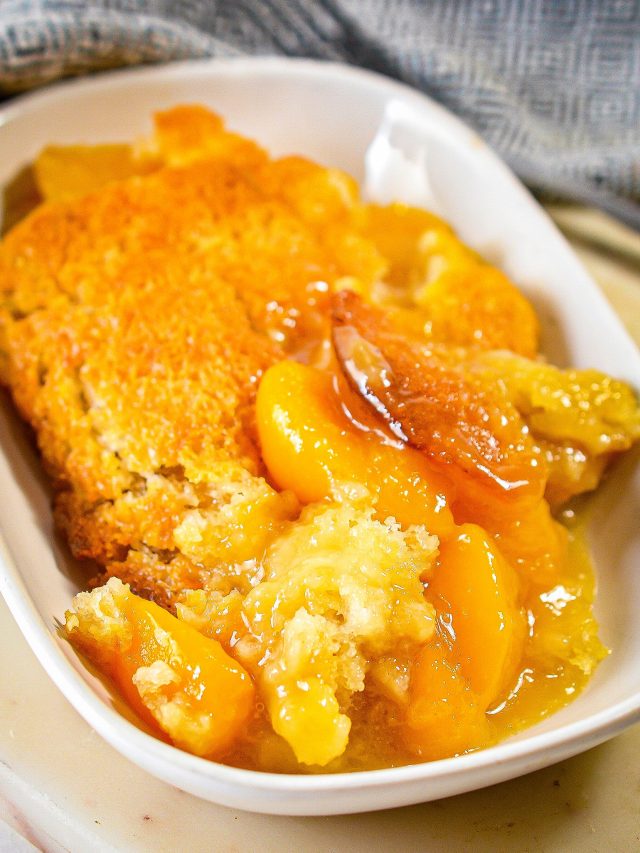 Peach Cobbler Pound Cake - Sweet Pea's Kitchen