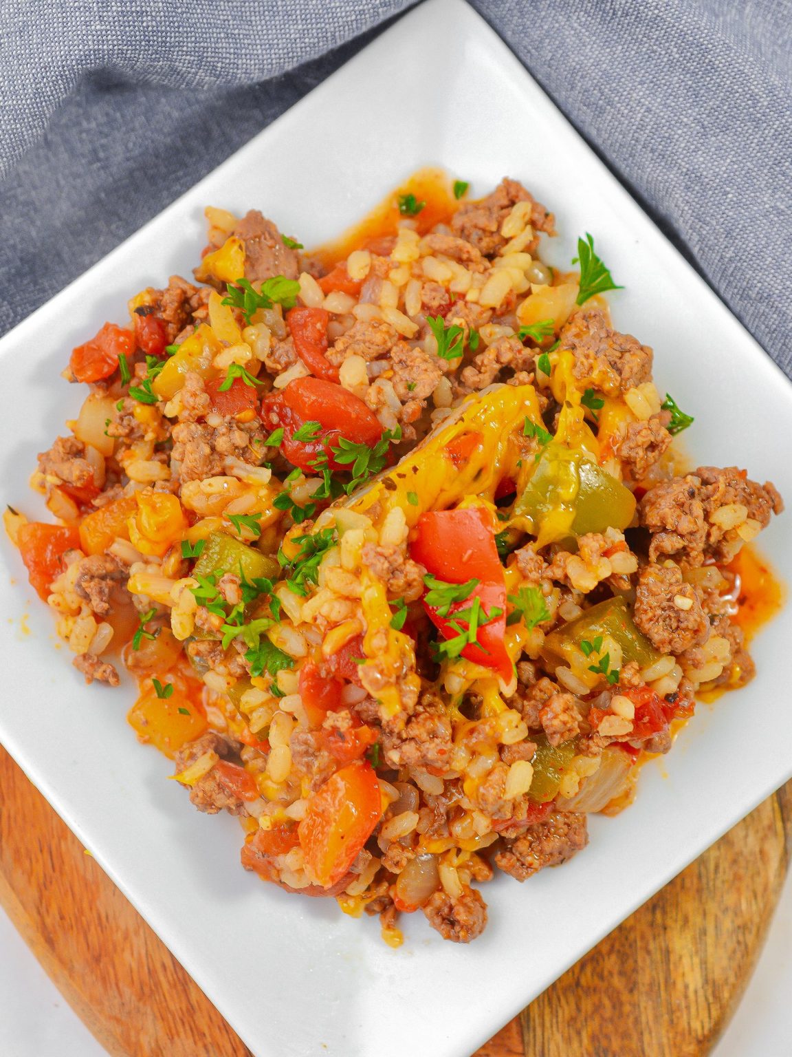 Ground beef and peppers skillet - Sweet Pea's Kitchen