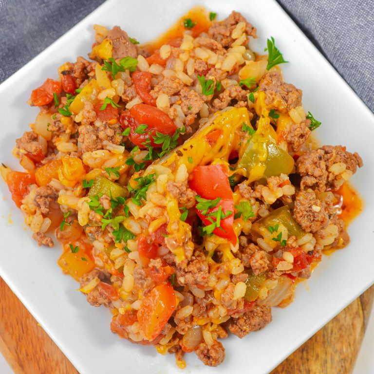 Ground beef and peppers skillet - Sweet Pea's Kitchen