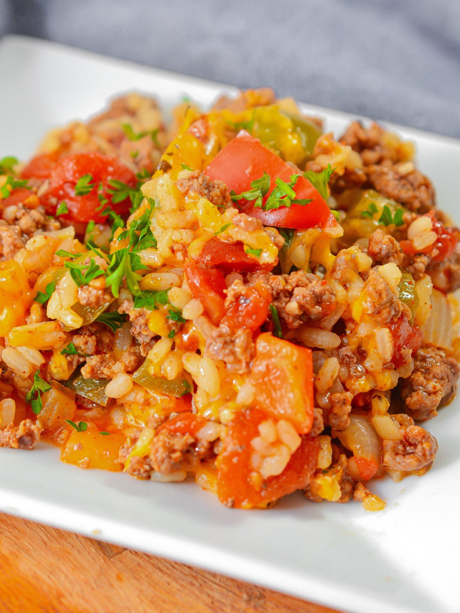 Ground beef and peppers skillet - Sweet Pea's Kitchen