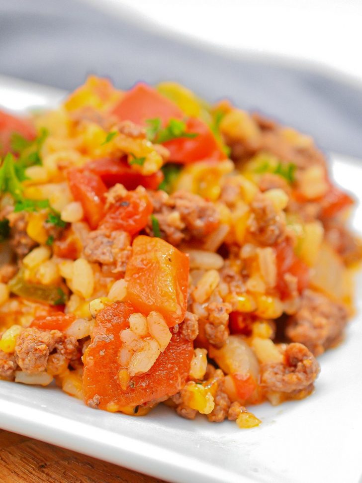 Ground beef and peppers skillet Sweet Pea's Kitchen