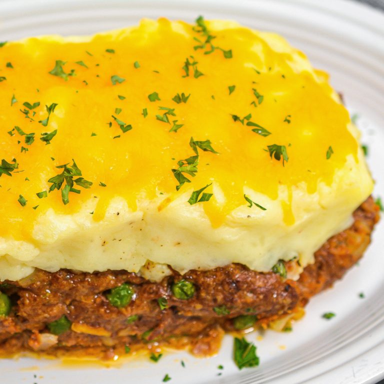 Meatloaf with Mashed Potatoes and Cheese - Sweet Pea's Kitchen