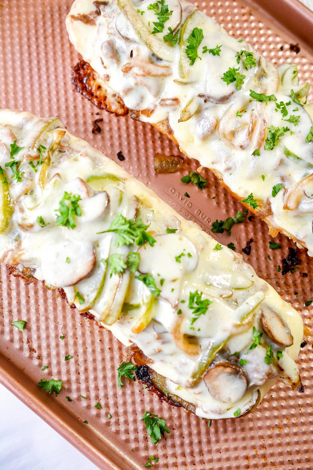 Philly Cheesesteak Cheesy Bread - Sweet Pea's Kitchen