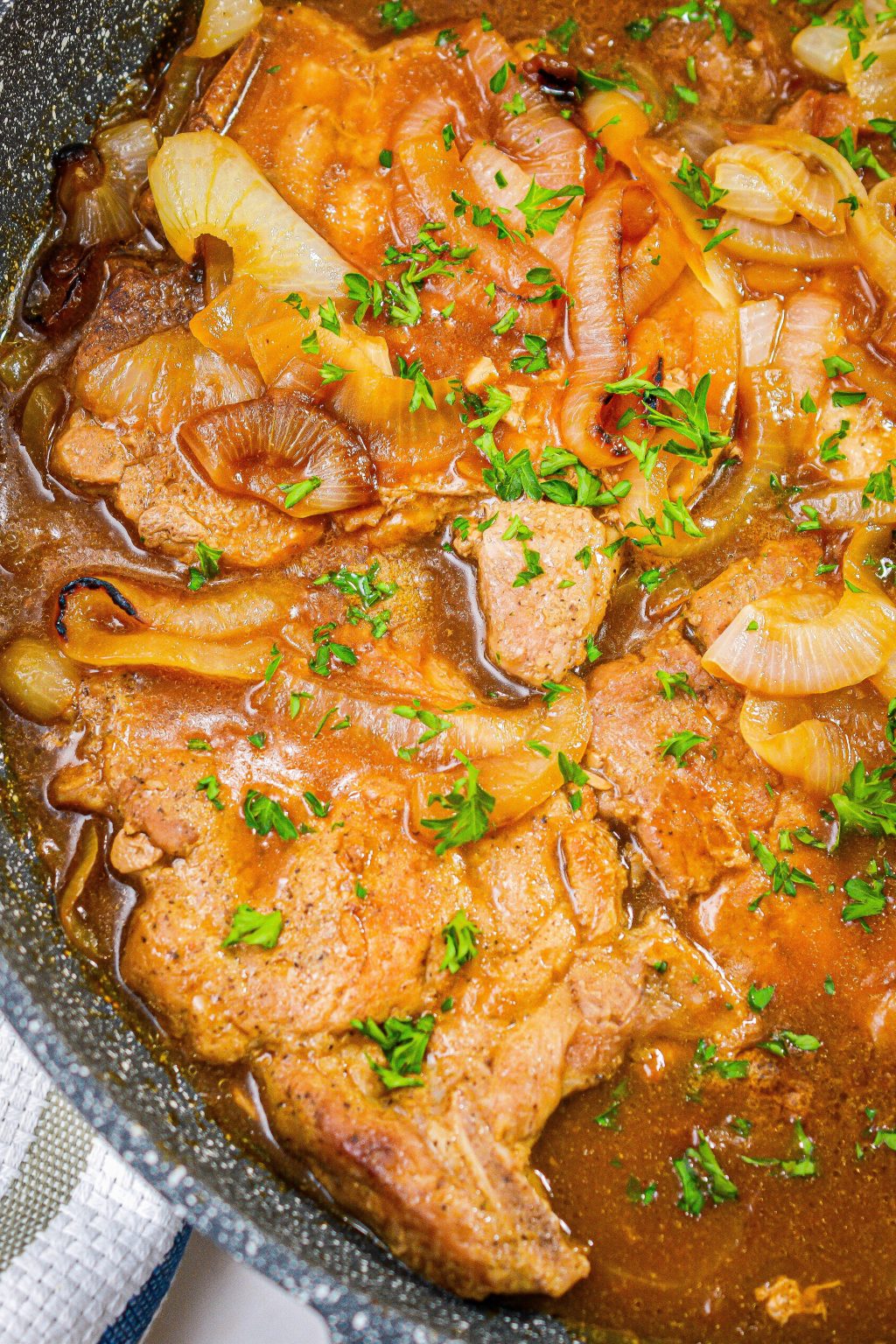 Smothered Pork Chops with Onions in Red Eye Gravy Sweet Pea's Kitchen