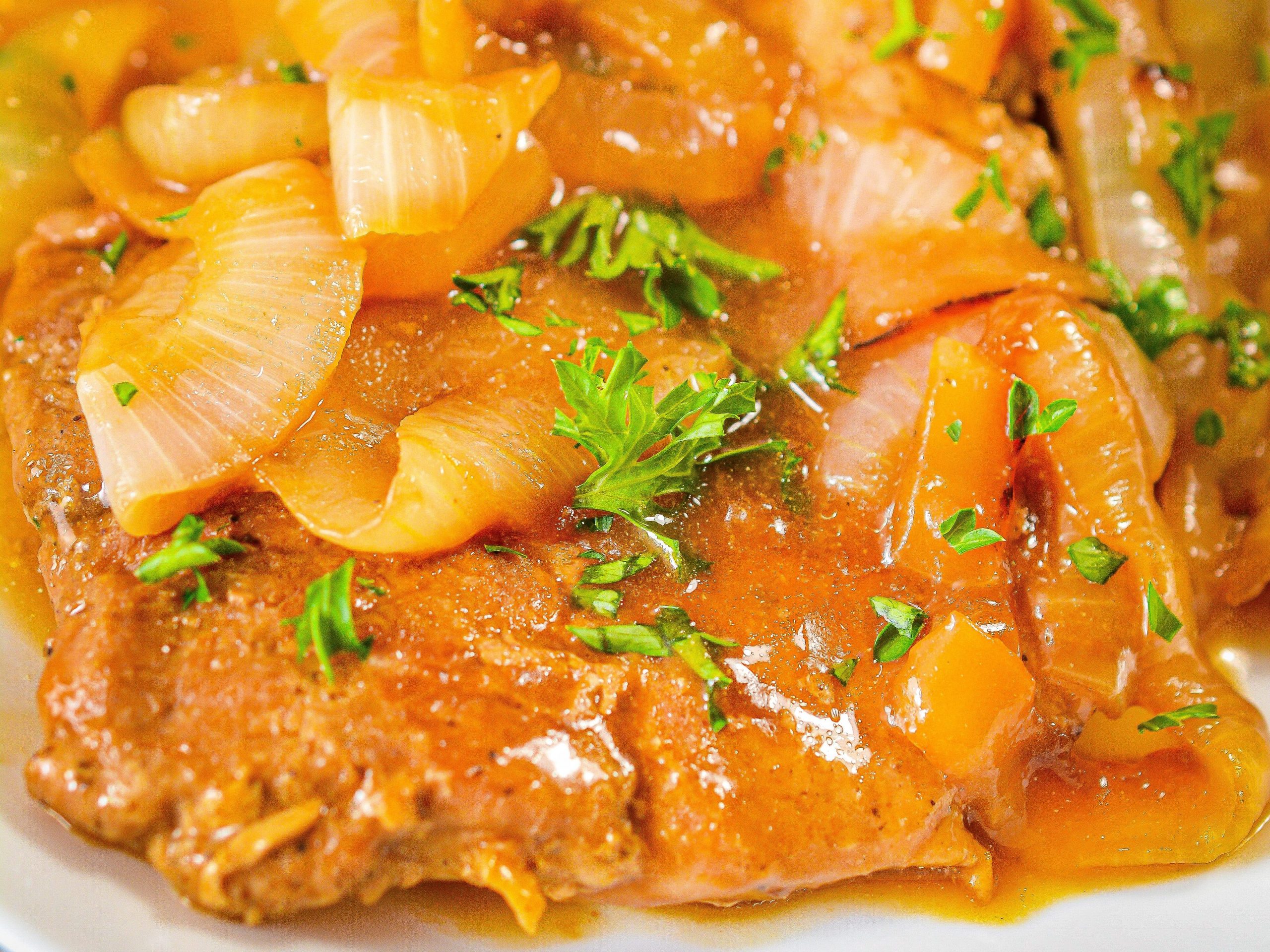 Grandma's Smothered Pork Chops Recipe With Caramelized Onion Gravy