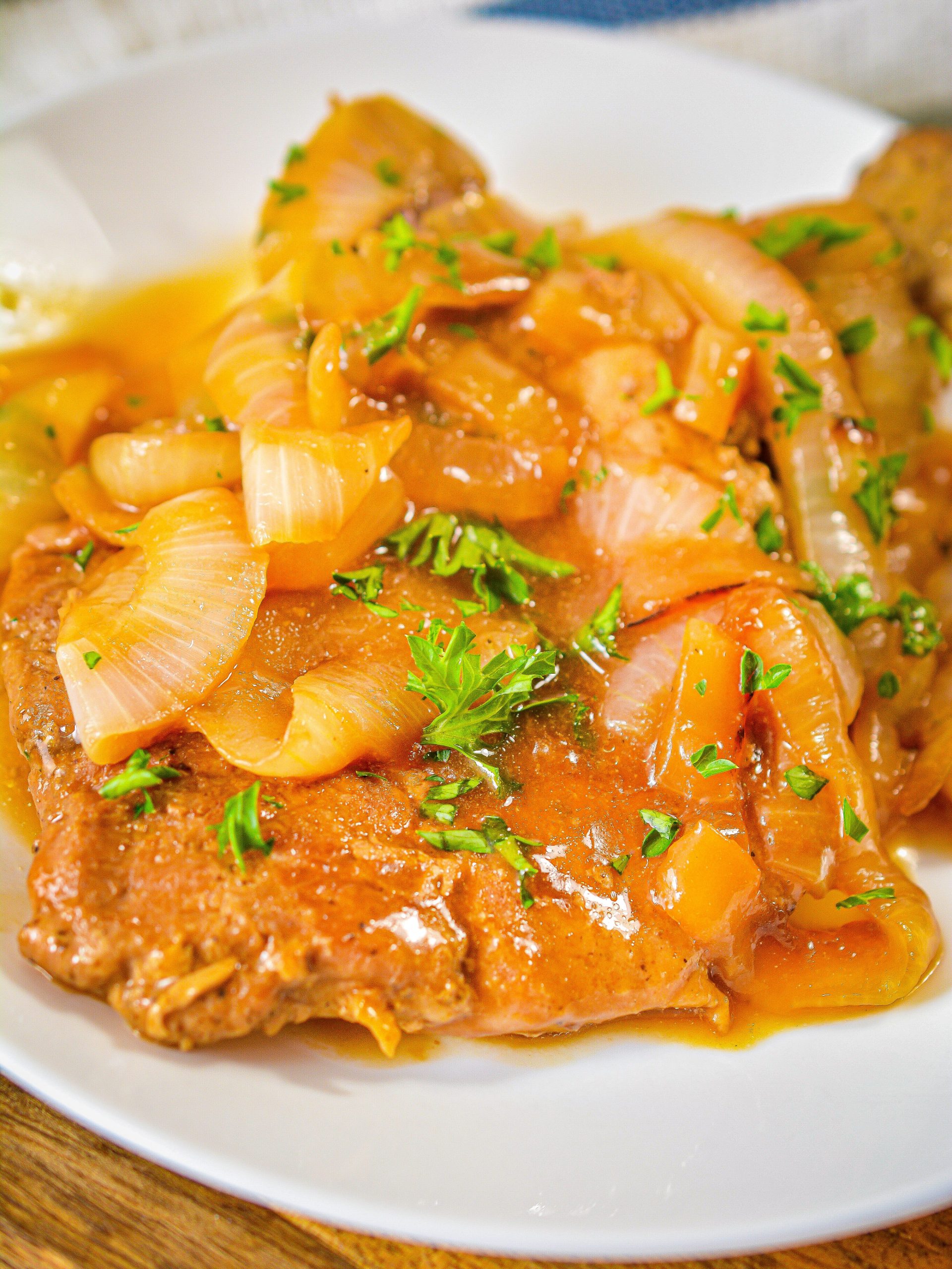 Grandma's Smothered Pork Chops Recipe With Caramelized Onion Gravy