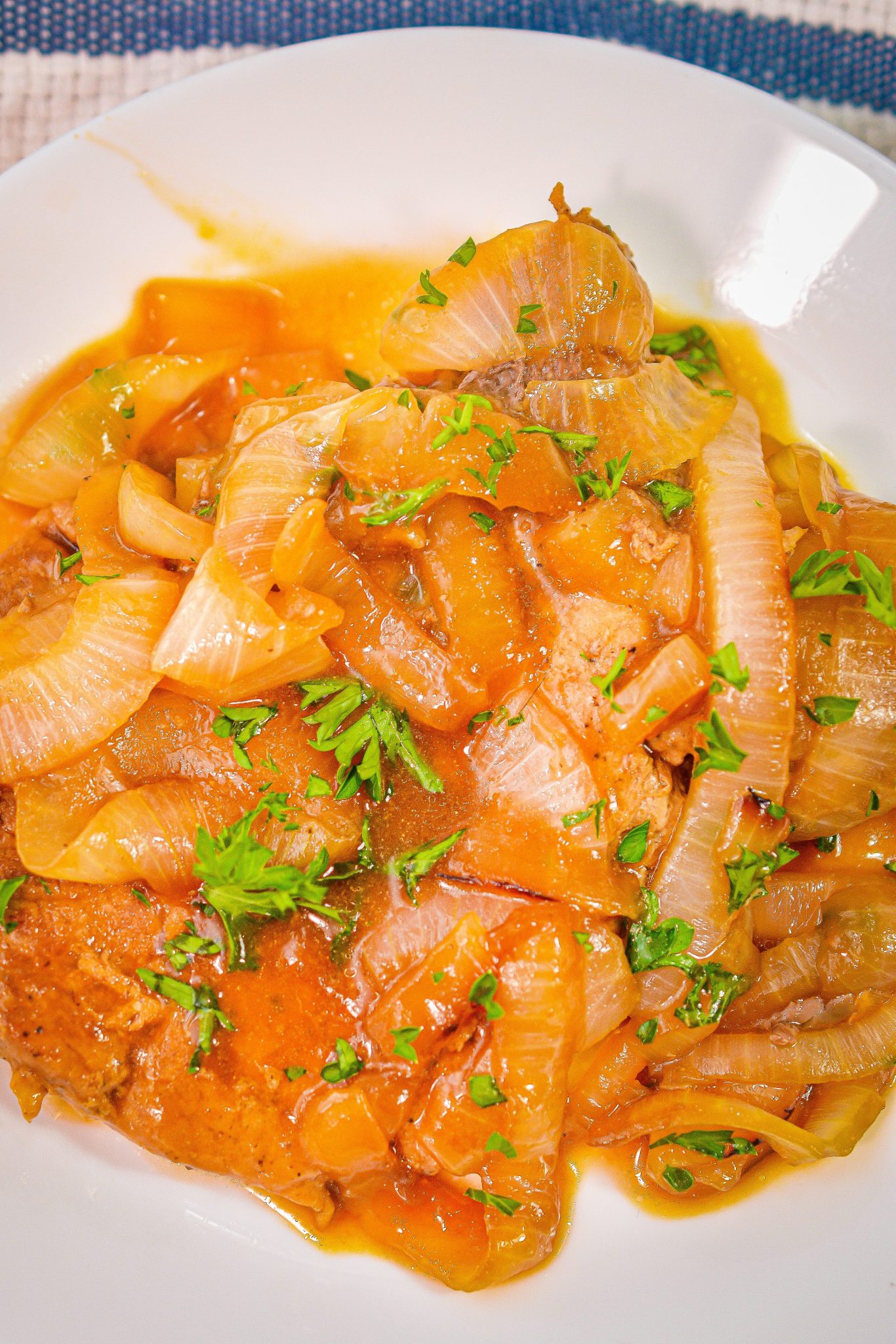 Smothered Pork Chops with Onions in Red Eye Gravy Sweet Pea's Kitchen