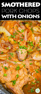 Smothered Pork Chops with Onions in Red Eye Gravy - Sweet Pea's Kitchen