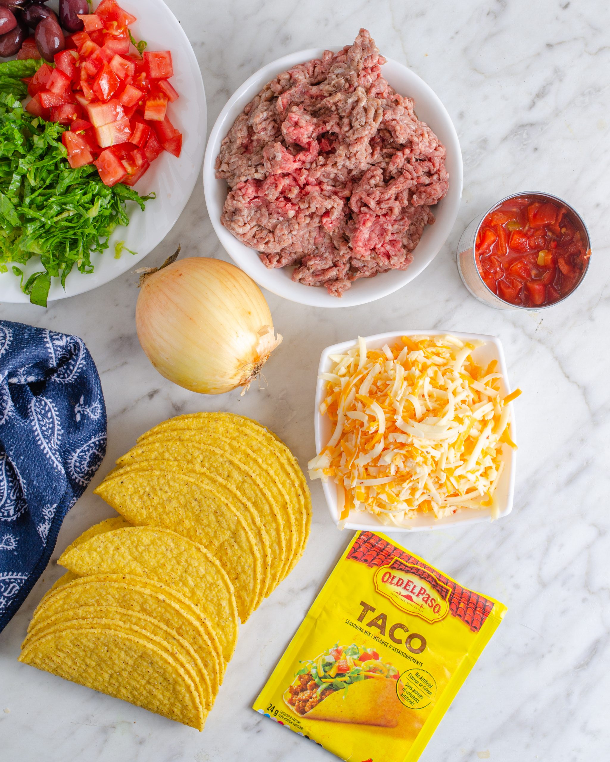 Taco Oven Bake ingredients