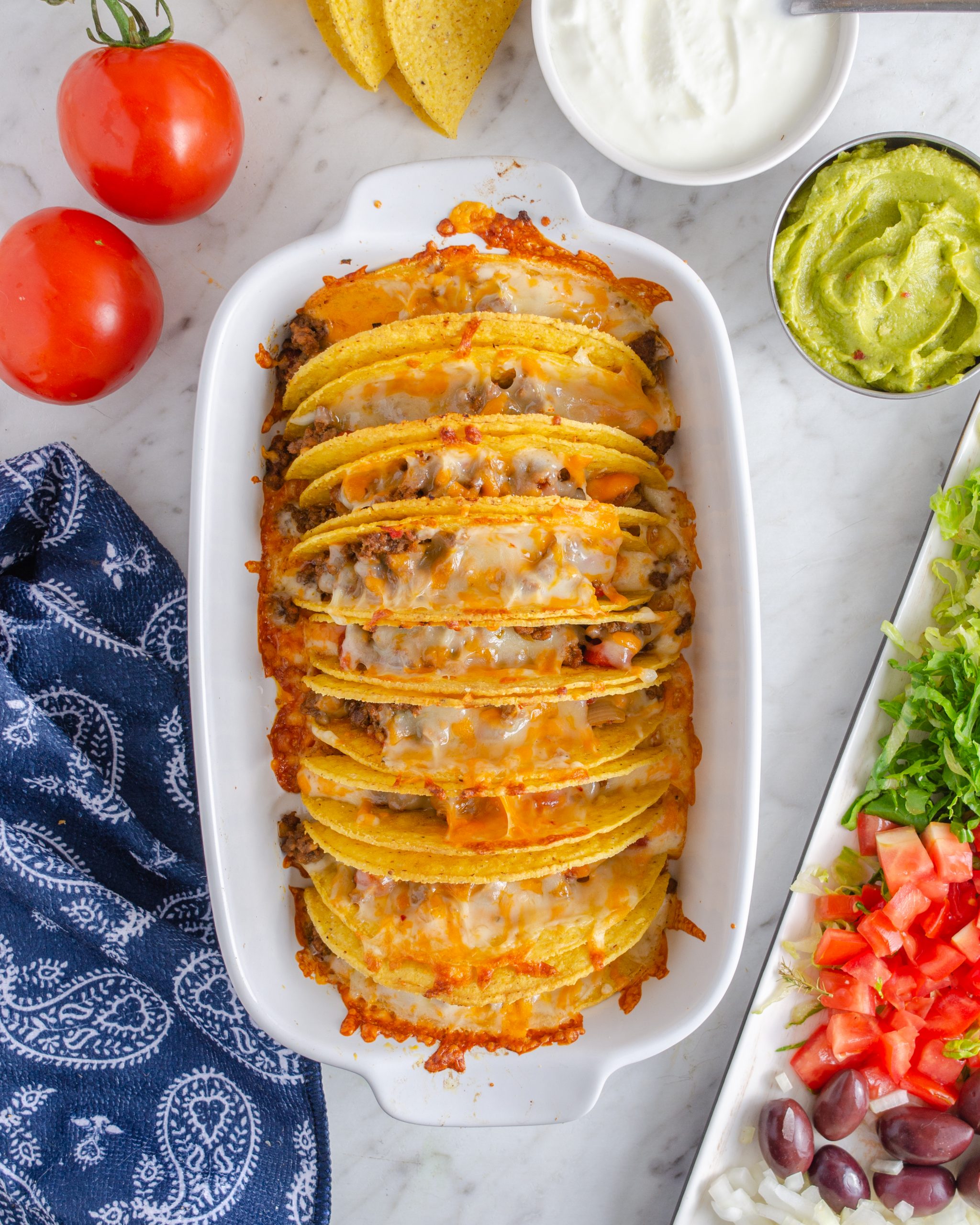 baked tacos, oven baked tacos, tacos in the oven, Taco Oven Bake